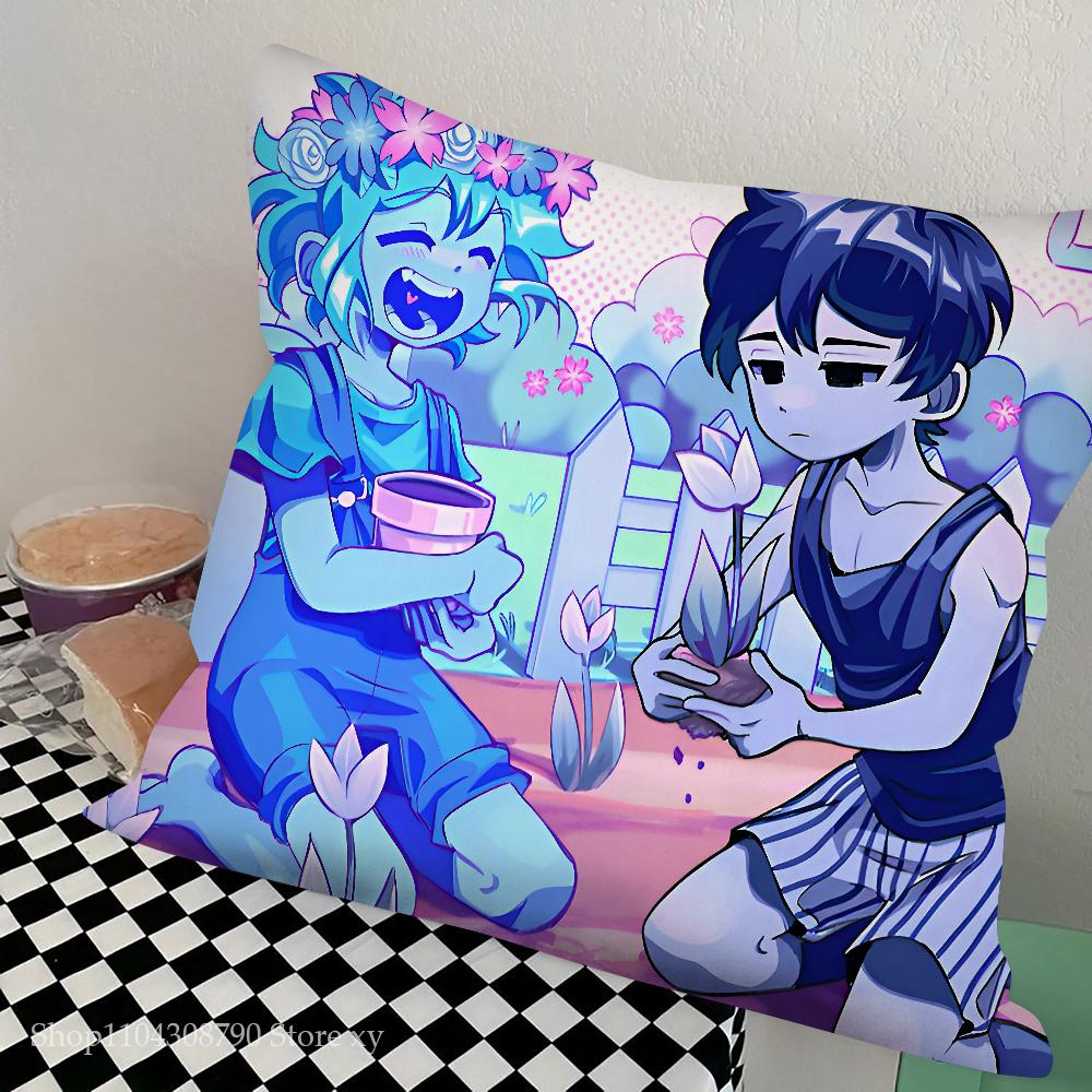 Anime Omori Duża poszewka na poduszkę do gry Kwadratowa poduszka Sypialnia Sofa Komfortowa poduszka do wypoczynku Samochód Salon Dekoracja domu