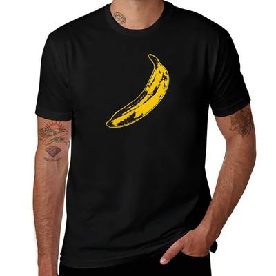 Banane Warhol Samt T-Shirt Perforunisexce Trainings Kurzarm-T-Shirt