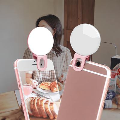 Mini-Clip Handy Fülllicht Kalt Warm Super Birght Drei-Block-Kameraobjektiv Selfie Artefakt Schönheit ABS Synthetische Kunststoffe