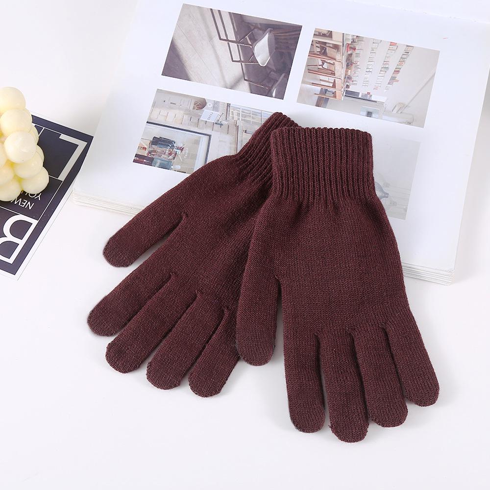 Warm Knit Touchscreen Gloves for Men, Women & Students - Versatile Cold Protection for Cycling & Everyday Use