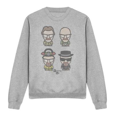 Breaking Bad Unisex Erwachsenen Walt Gesichter Heather Sweatshirt
