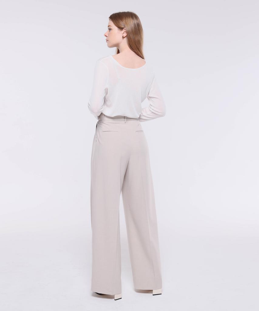 Kankeu Hidden Band Slacks - Beige