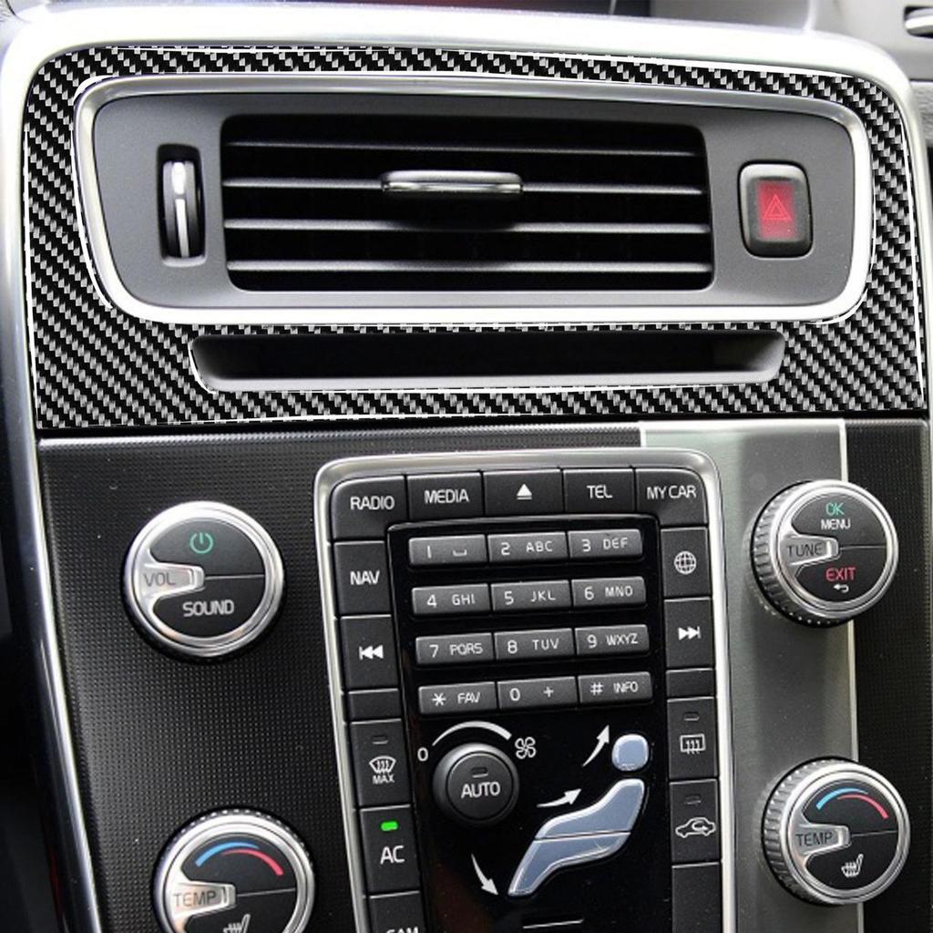 Volvo V60/S60L Carbon Fiber Console Air Outlet Decor Sticker