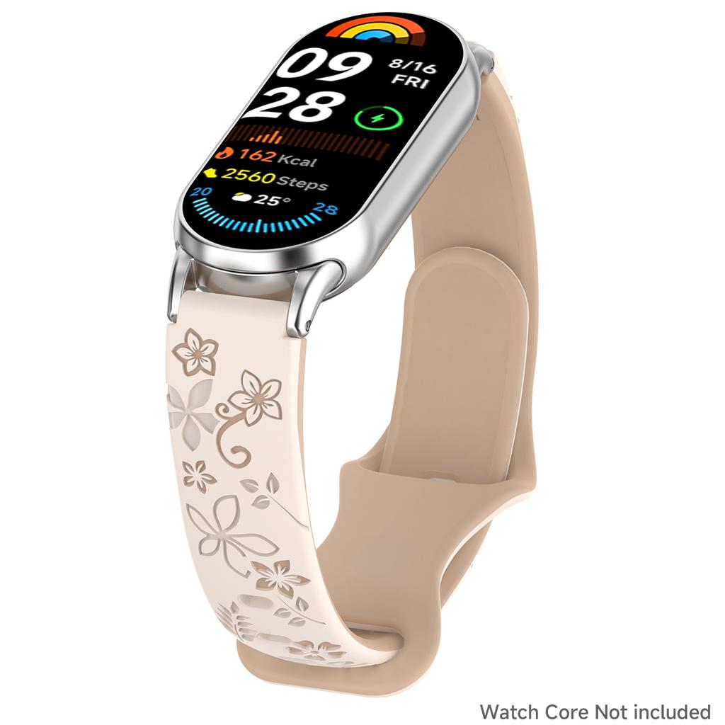 Graviertes Armband für Mi Band 8 Xiaomi Silikonarmband für Xiaomi Band 8 Originalarmband für Mi Band 9 Ersatzarmband M8