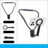 Mobile phone magnetic neck-mounted stand for first-person shooting, fixed on chest for anti-shake sports camera stand