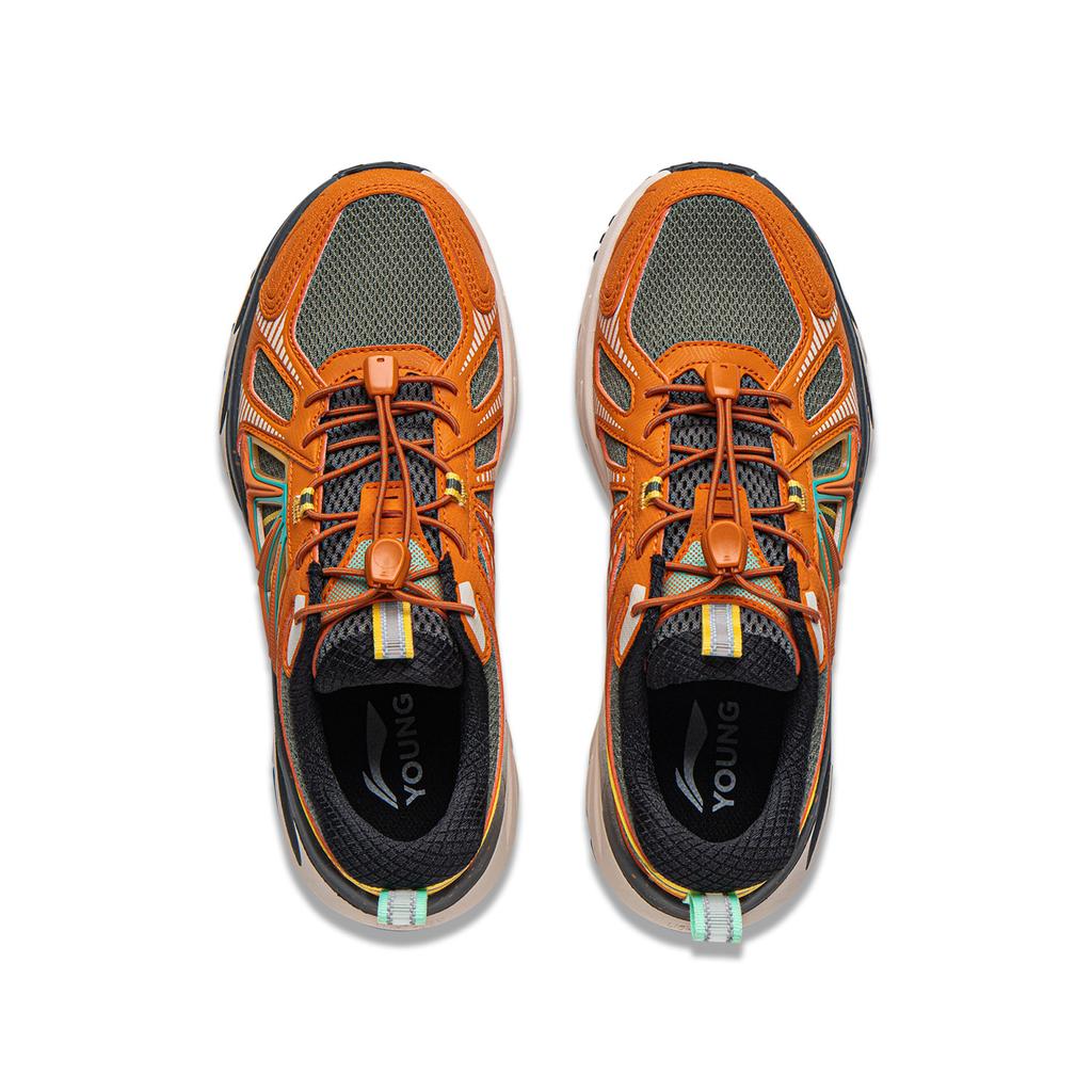 Li Ning Comfortable And Stylish Outdoor Shoes Kids Shoes Orange YKEV040-5