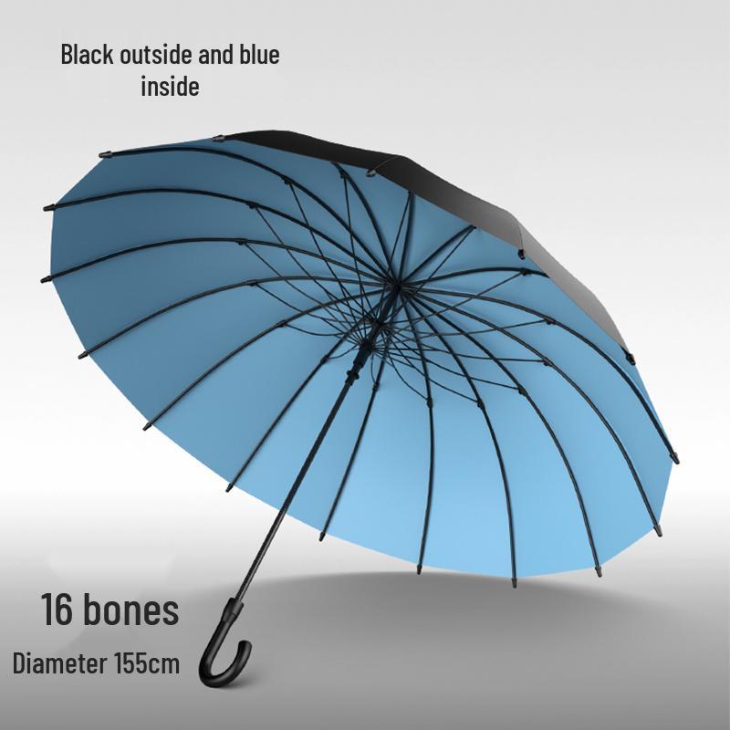 16-Bone Windproof Heavy-Duty Long-Handle Umbrella