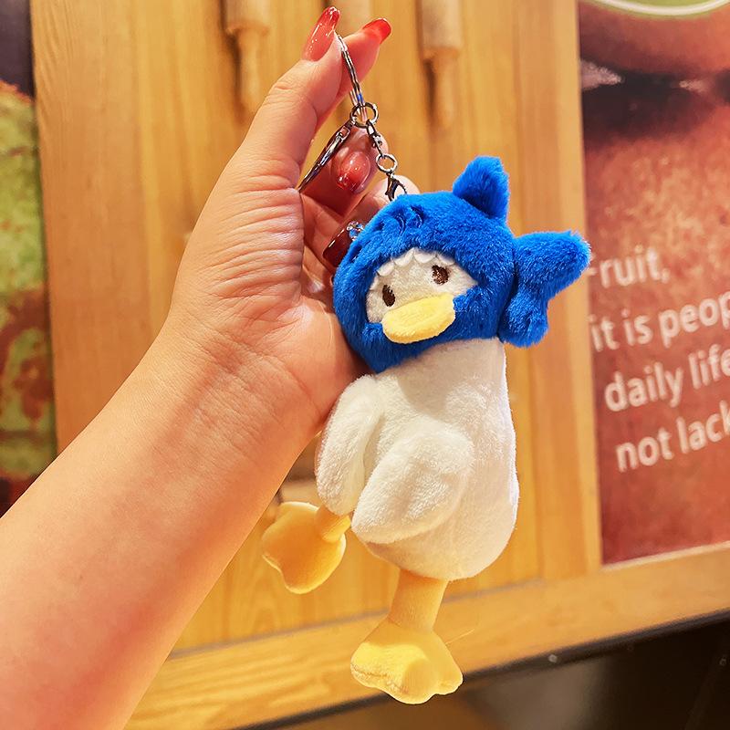 Cute Plush Keychain Women Doll Keychain Cartoon Lovely Duck Car Bag Accessory Cute Plush Boy Girl Couple Keyring Lover Pendant