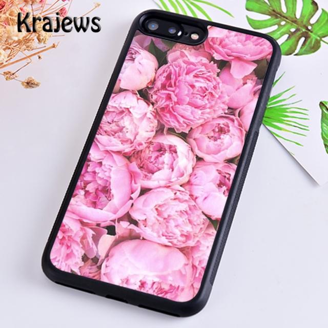 Krajews Peony Sunflowe Rose Daisy Plants Flower Phone Case For iPhone 17 Air 16 15 14 Plus 11 12 13 Pro Max Coque Fundas