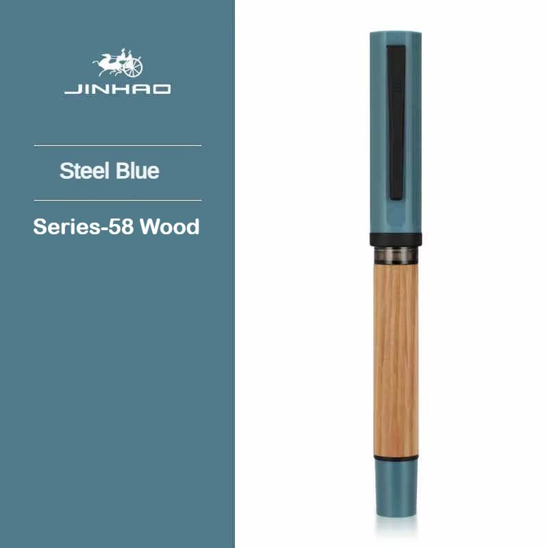 JINHAO 58D Fountain Pen 6 Colors F EF Nib Ink Pen Writing Calligraphy Pen PK HONGDIAN MAJOHN Stationery School Office Supplies