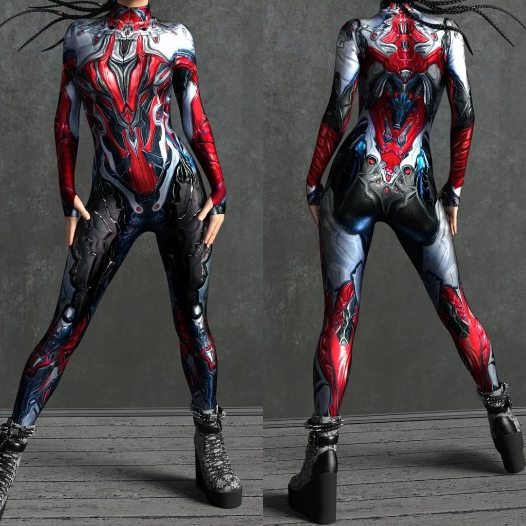 Costume de Scenă cu Imprimare Digitală 3D Adulți Evenimente de Halloween Petrecere Tematică Carnaval Costum Cosplay Joc de Rol Salopetă