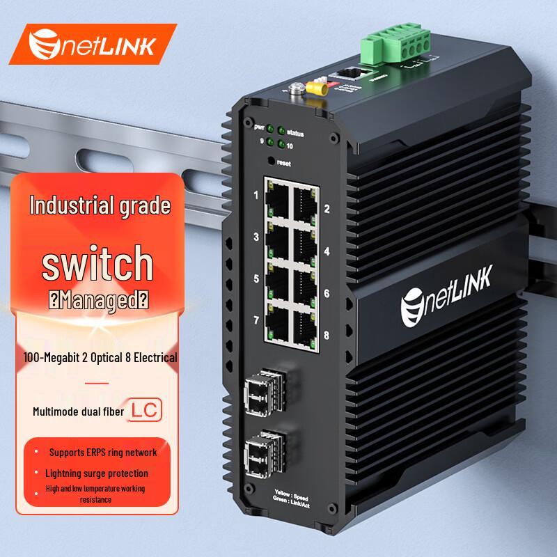 netLINK Industrial Managed Fiber Optic Ethernet Switch
