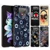 Hard PC Phone Case For Samsung Galaxy Z Flip 7 6 5 4 Black Cover For Galaxy Z Flip 3 Foldable Shockproof Capas DDJ DJ Music Bags