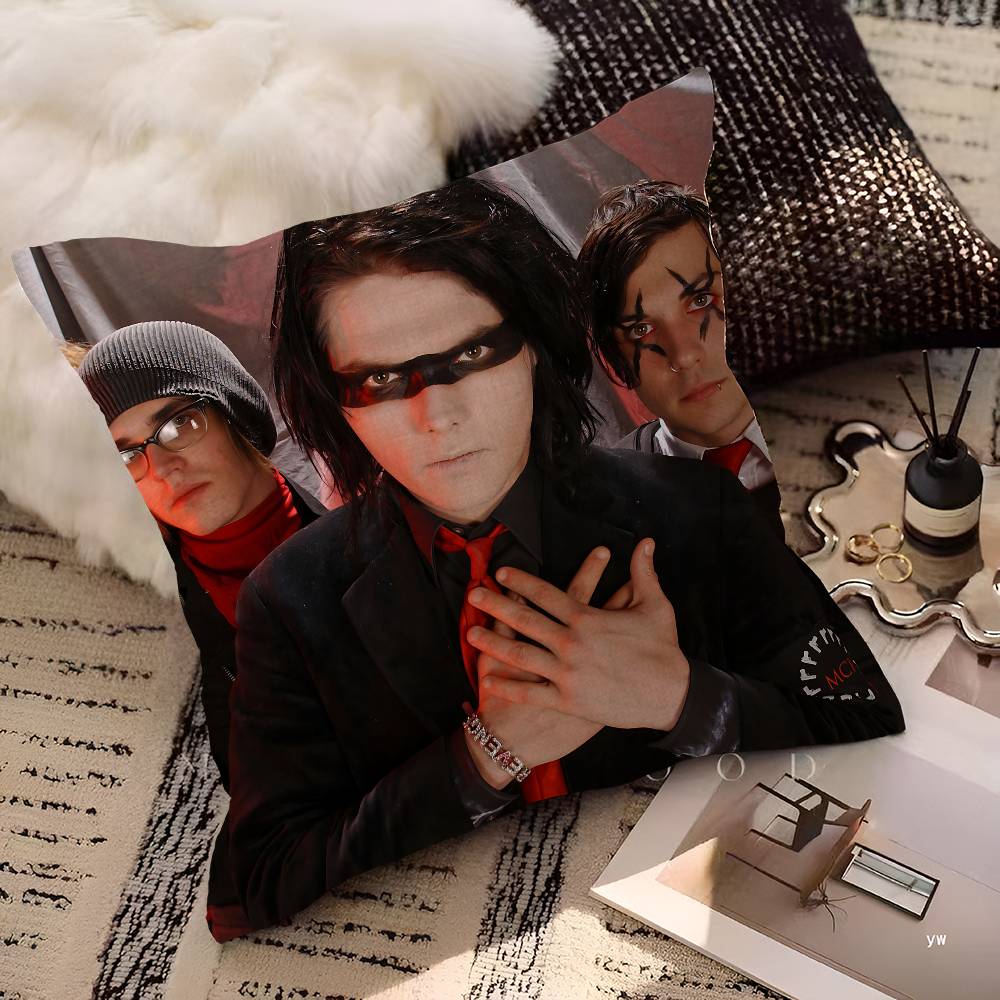 My CChemical RRomance Band Pillow Cover For Bedroom Room And Living Room Sofa Decorative Cushion Cover