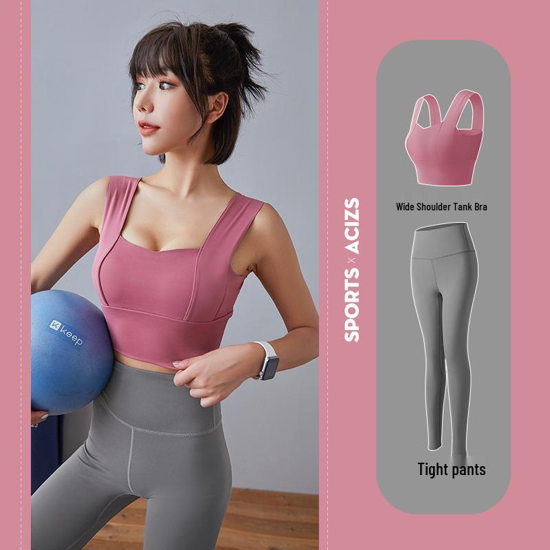 Conjunto Esportivo e de Yoga com Sutiã Esportivo Emagrecedor Costas Nuas Feminino 2025