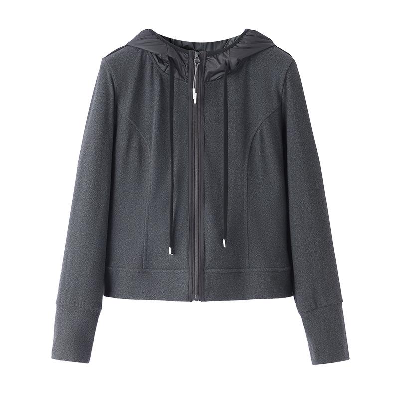 

Весенний Модный Приталенный Кардиган: Универсальная спортивная толстовка, большого размера, в девичьем стиле 2XL (Recommended 67-75 kg) темно-серого