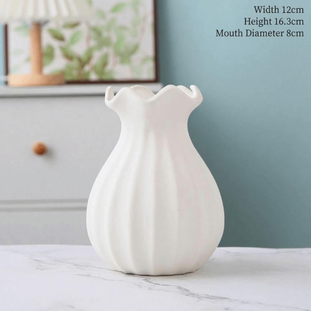 Irregular Shape Vase Desktop Decoration Decorative Flower Pot Elegant Decorative Vase Living Room