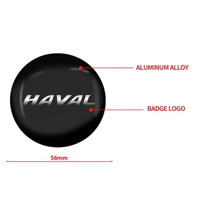 4 PZ 56mm Coprimozzi Centrali per Cerchi Auto Emblema Adesivo Accessori Auto Per Haval H6 Dargo M6 H9 H6S F7 Jolion X DOG XY H2 H3 H5 H7