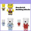 Blocos de Construção de Desenho Animado de Partículas Pequenas Para Crianças Bearbrick