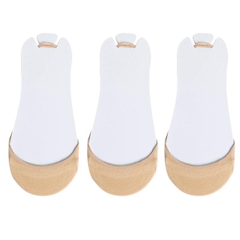 3Pairs/lot Sling Women's Cotton Boat Socks Summer Non-slip Invisible Shallow Half-soled Socks That Do Not Fall Off The Socks