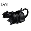 Jarro para Molho com Formato de Gato, Jarrinha de Cerâmica para Molho Gravy, Jarrinha Fofa de Gatinho para Leite, Creme, Xarope para Mesa de Jantar, Jarra com Figura de Animal para Mesa, Chá de Casa Nova