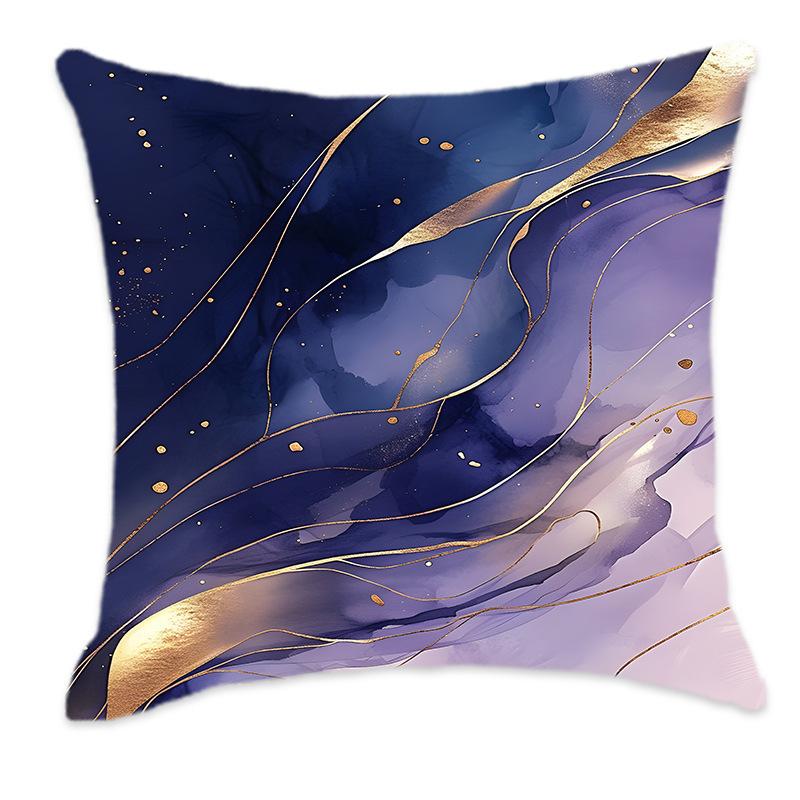 New Dreamy Gold, Pink, Blue and Purple Gradient Color Pillow Back Home Bedroom Bedside Sofa Cushion