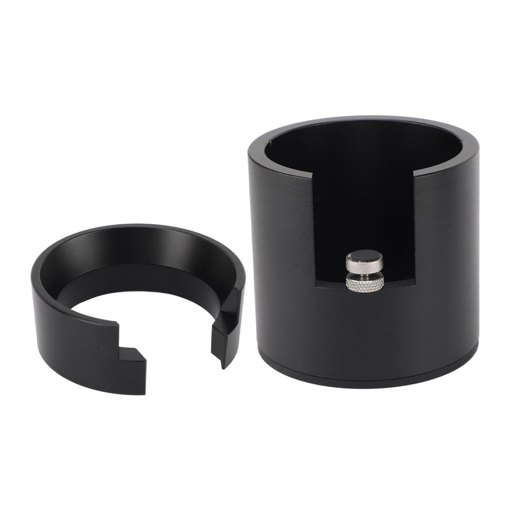 Coffee Portafilter Holder with Dosing Funnel 58mm Aluminum Alloy Round Coffee Machine Portafilter Tamping Stand for Home Bar