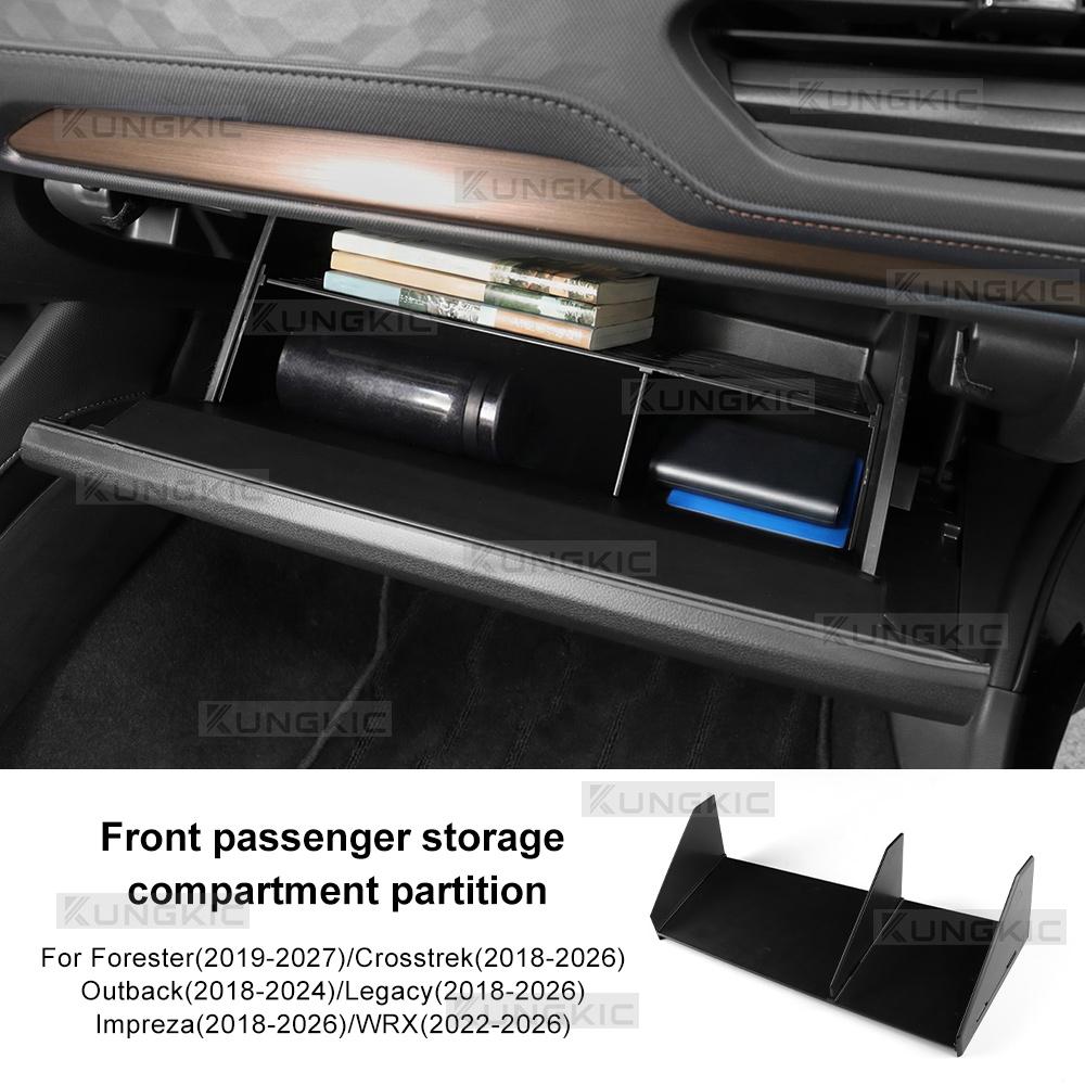 Car Passenger Storage Box partition For Forester 2019-2027/Crosstrek 18-26/Outback 18-24/Legacy 18-26/lmpreza18-26/WRX 2022-2026