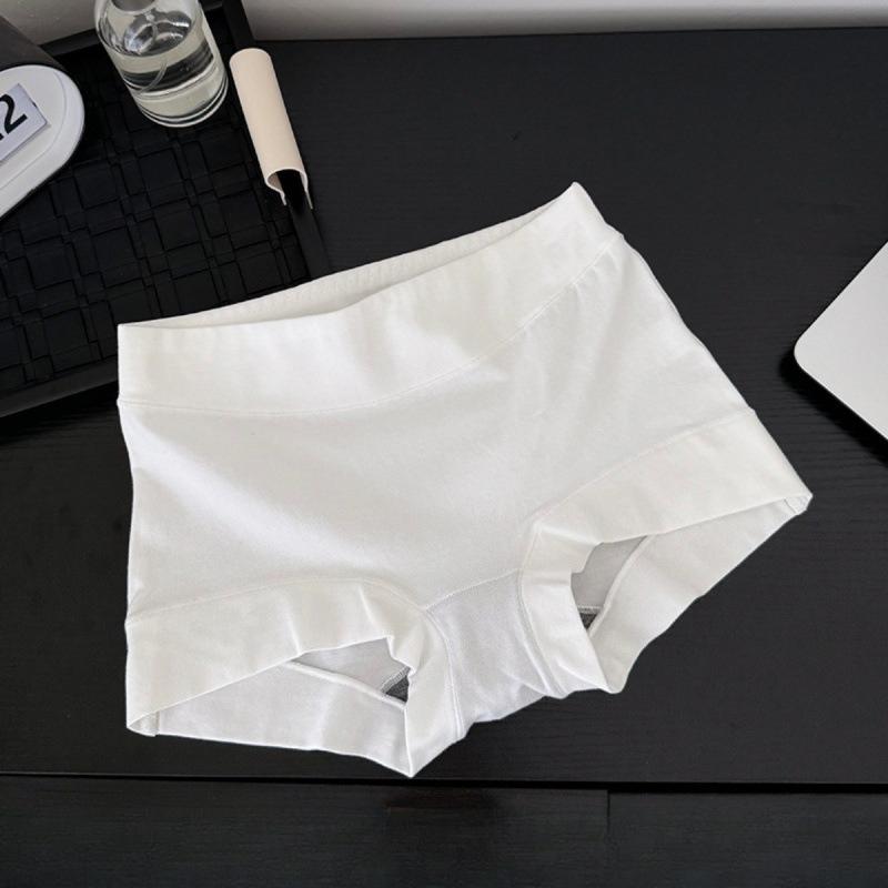 Women's Summer Simple Cotton Wrapped Buttock Comfort Skin Friendly Traceless Anti Slip Boxer Briefs