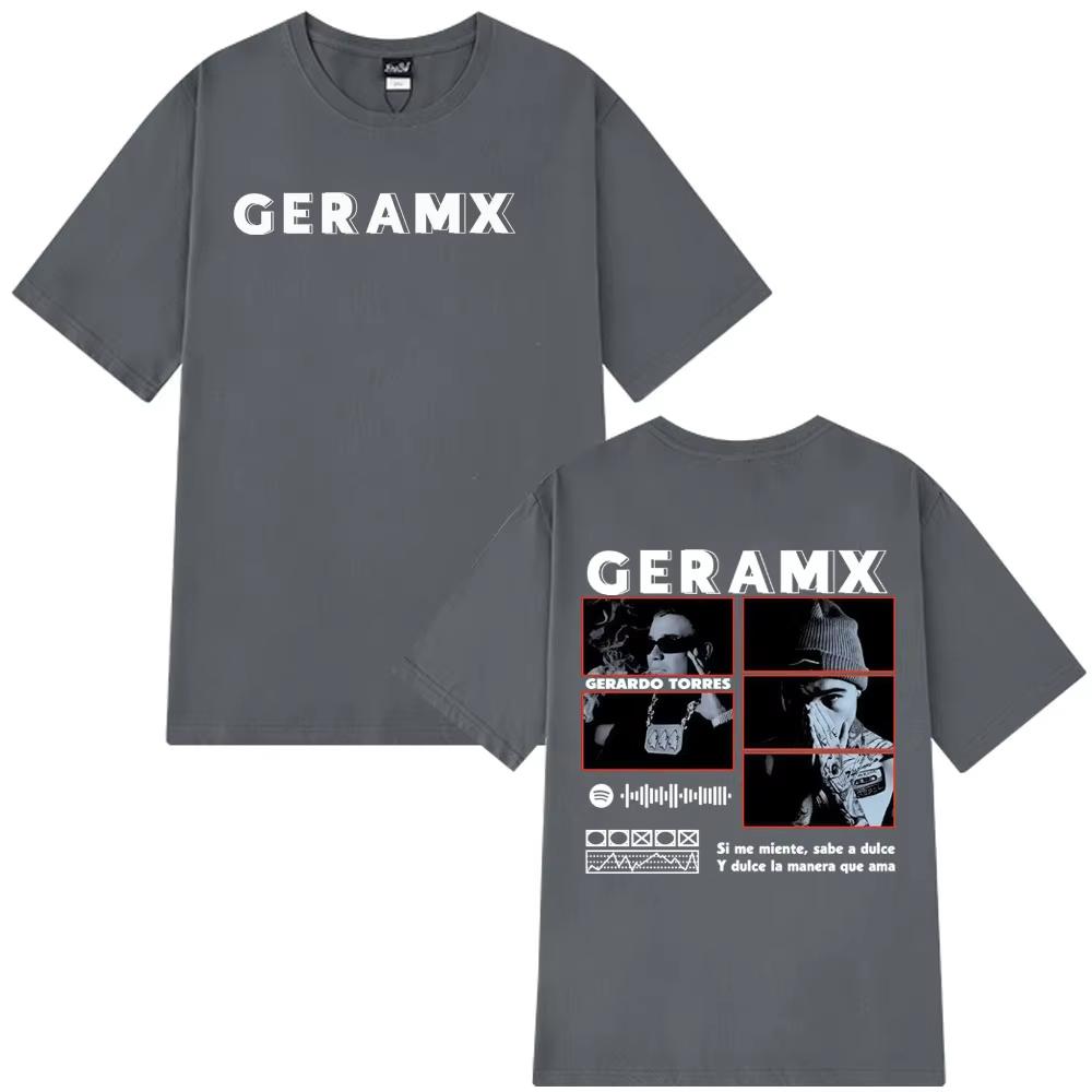 Rapper GERA MX Tour Album 2026 Graphic Tshirt Unisex Women Fashion Tshirts Casual pure Cotton Gothic Punk Tshirts Streetwear