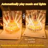 Musical and Light 3D Popup Greeting Card Luxurious Foil Stamping Cards  Birthday Party Supplies
