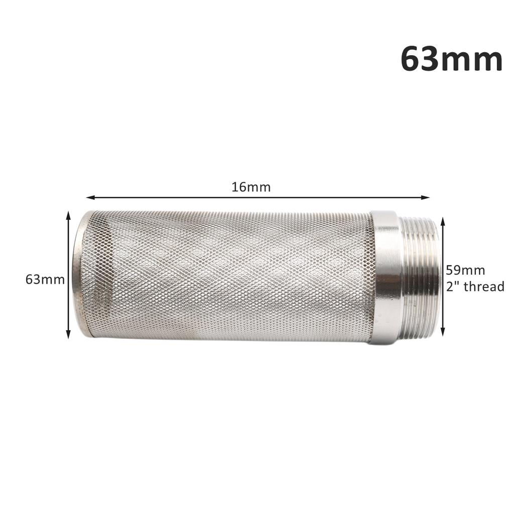 20~63mm Whole Body 304 Stainless Steel Filter Garden Irrigation Water Pipe Aquarium Water Tank Filter Water Pump Filter Fittings