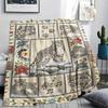 Snow Leopard Animal Print Flannel Blanket, High Quality Comfortable for All Seasons, Home Decor, Warmth and Comfort, Perfect for Christmas Gifts124