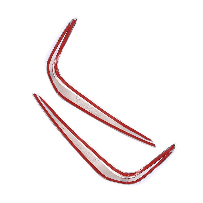 För BMW 5-serie G30 530liM 2018- ABS Krom Frontdimljus Lampöverdrag Ögonlock Ögonbryn Dekorationslister Yttre Dimljuslist