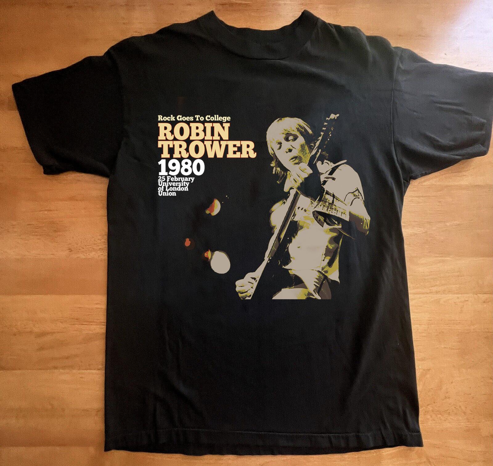 Robin Trower Rock Goes to College Short Sleeve Unisex T-Shirt Full Size PR026 XL
