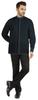 BestMan Mens Solid Shirt Mandarin Collar Long Sleeve Button-Up Formal Shirts Office