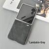 Custodia in Pelle per Honor Magic V Flip2: Cover Integrale, Galvanizzata, Guscio Protettivo, Design Business di Alta Gamma