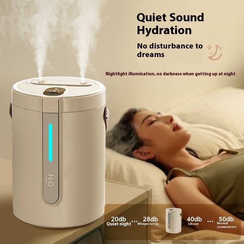New Minimalist Desktop Ultrasonic Cold Mist Humidifier 2.5L Mute Adjustable Mist Output air Humidifier with Night Light