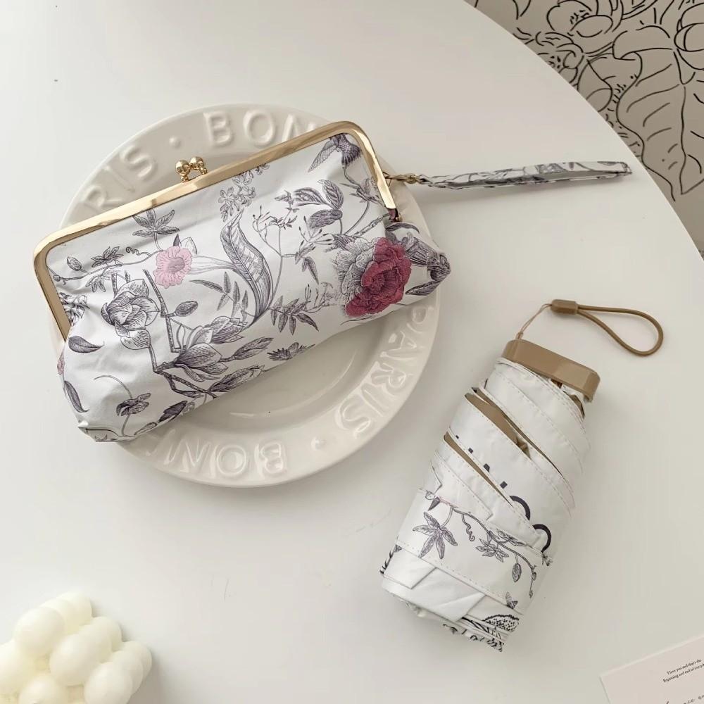 Folding Pocket Rain Umbrella Dual Use Pocket Capsule Parasol Creative Mini Sun Umbrella  Summer