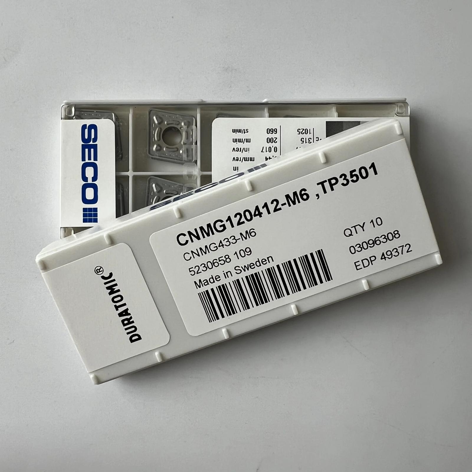 

SECO / CNMG120412-M6,TP3501 /Original carbide blade 10 Pcs