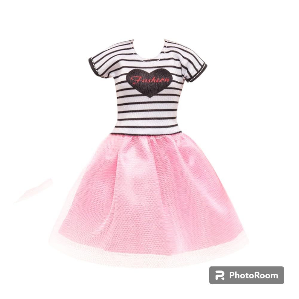 Dress Set for Doll Mini Great Value Set 5-piece Dolls, Dress-up Clothes, 1/6 Clothes, Dress,