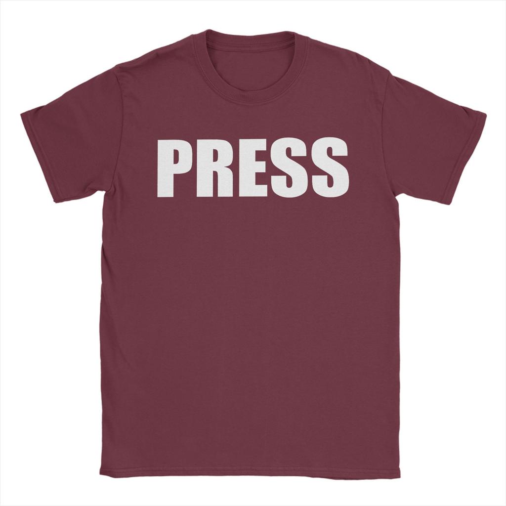Unisex Press for Journalists Reporters T Shirts Cotton Clothes Vintage Short Sleeve Crew Neck Tees Summer TShirt