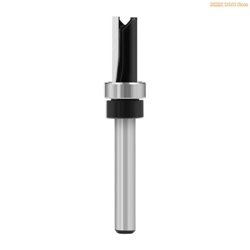 K1AE Black Coated Milling Cutter For Wood Plastic Composite Materials 1/4Inch Shank