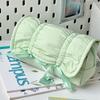 Green Green Bow Ballet Style Pencil Case for Students with High Aesthetics and Large Capacity Pencil Case