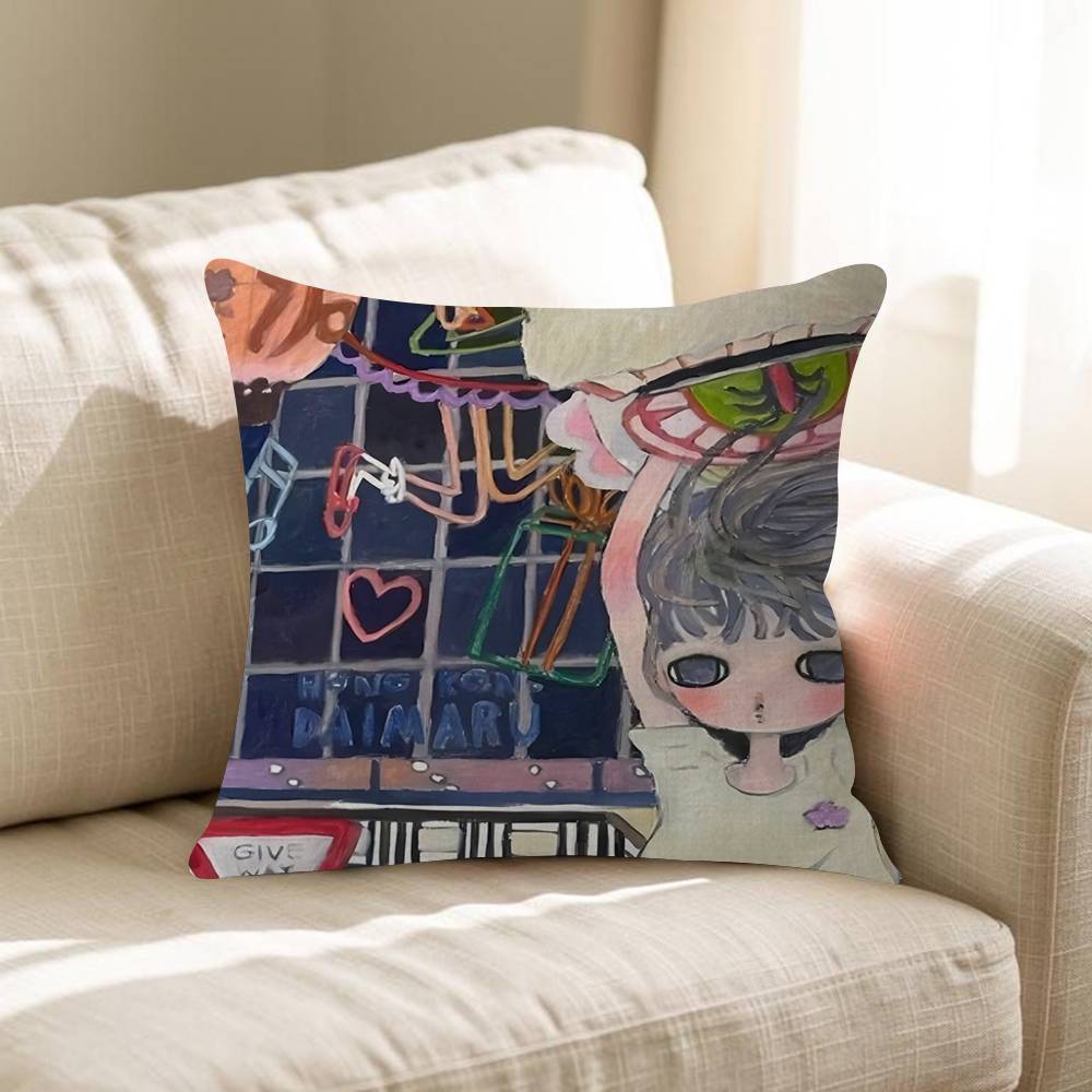 

AAya TTakano Pop Art Cushion Cover Car Throw Pillow Case For Sofa Car Christmas Gift 30x30 cm