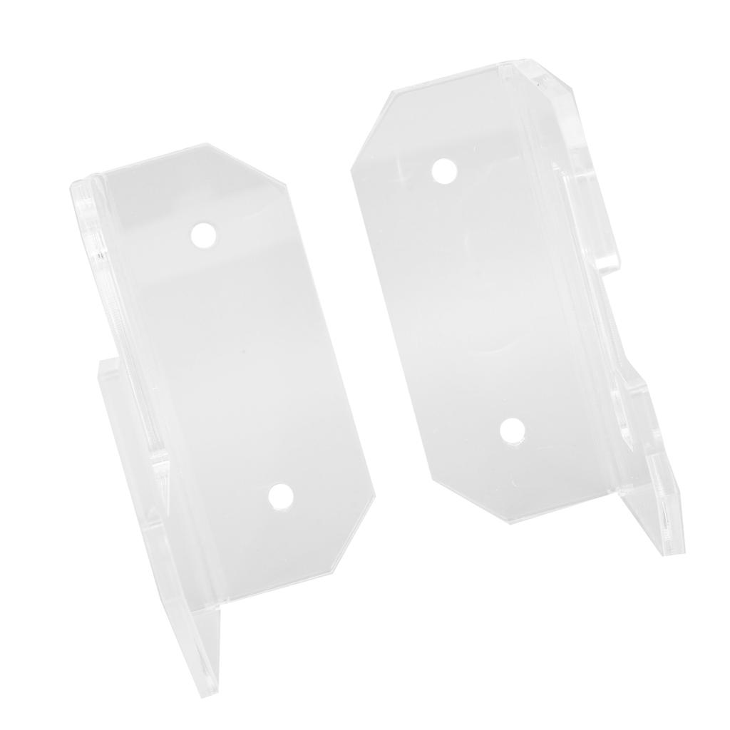 Samurai Sword Holder Horizontal Wall Mount Acrylic Sword Rack Flat Blade Display Stand with Screws