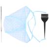 Hair Highlights Cap Set Reusable Highlight Cap with Hair Dyeing Brushes Hook Needle