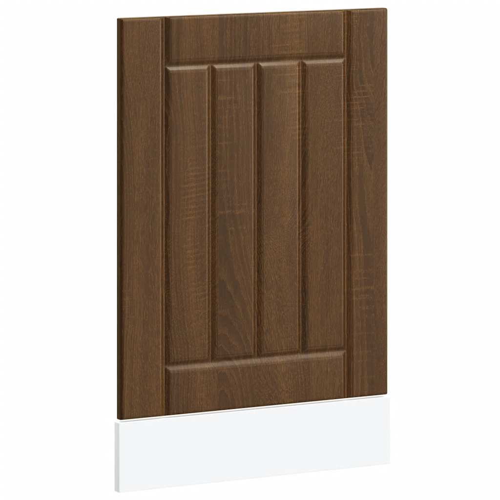 Dishwasher Panel Lucca Brown Oak Effect Wood Material