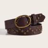 Elegant Waist Band Retro Punk Waistband PU Leather Belt Waist Ornament for Fashion Forward Individual Essential