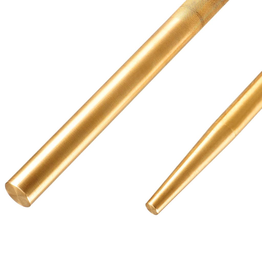 Brass Drift Pin Punch Set Hand Tool Punches 3/8in to 5/8in 3/4in Mechanic’s Non-Marring Chisel Punches for Vehicles and Home use